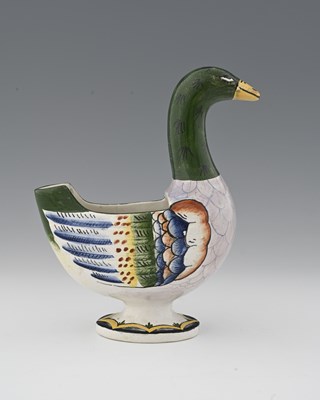 Lot 582 - Wemyss, an art pottery novelty sauce tureen or...