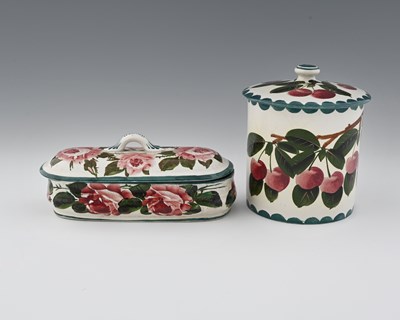Lot 578 - Wemyss, two art pottery painted vessels,...