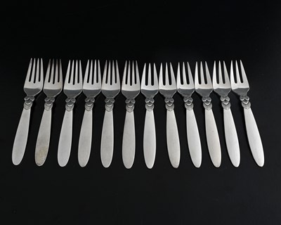 Lot 120 - Gundorph Albertus for Georg Jensen, a suite of...