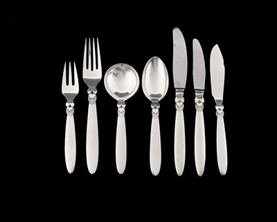 Lot 122 - Gundorph Albertus for Georg Jensen, a suite of...
