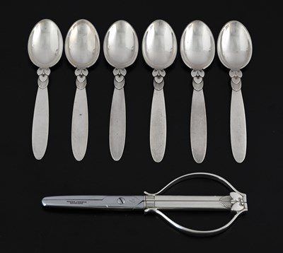 Lot 110 - Gundorph Albertus for Georg Jensen, a set of...