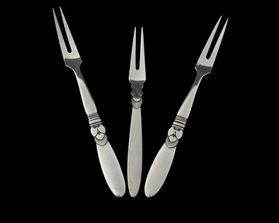 Lot 112 - Gundorph Albertus for Georg Jensen, three...