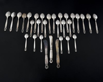 Lot 107 - Johan Rohde for Georg Jensen, a collection of...