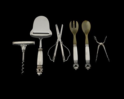 Lot 104 - Johan Rohde for Georg Jensen, a collection of...