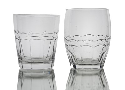 Lot 531 - Stuart and Sons for Cunard, two Art Deco glass...