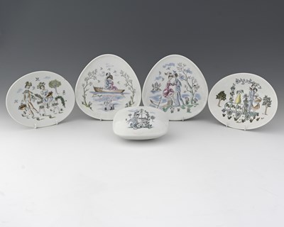 Lot 573 - Raymond Peynet for Rosenthal, two pairs of...