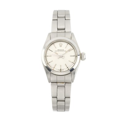 Lot 257 - Rolex, a stainless steel Oyster Perpetual bracelet watch