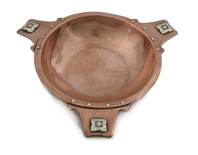 Lot 183 - A E Jones, an Arts and Crafts silver and...