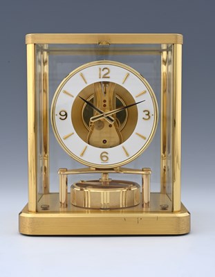 Lot 448 - Jaeger Le Coultre, an Atmos clock, brushed and...