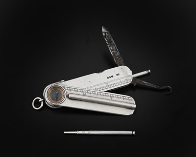 Lot 180 - A Victorian silver combination multi-tool,...