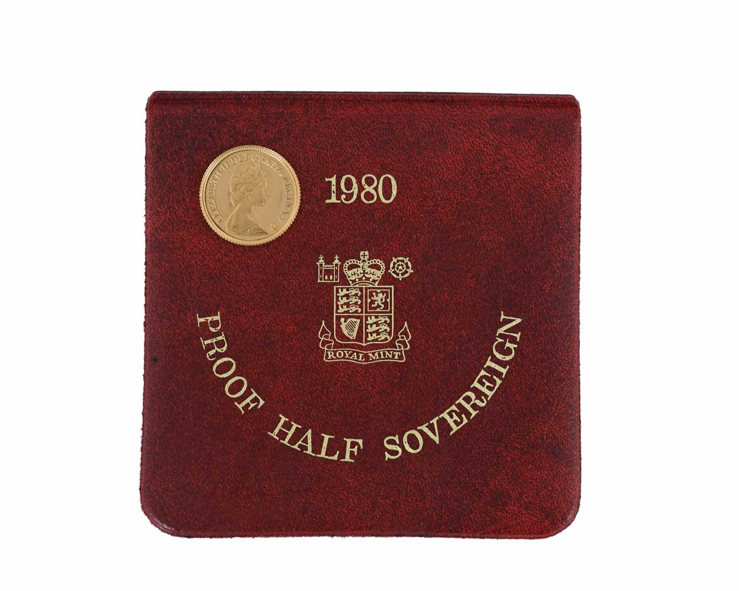Lot 67 - Elizabeth II, a gold proof half sovereign coin, dated 1980