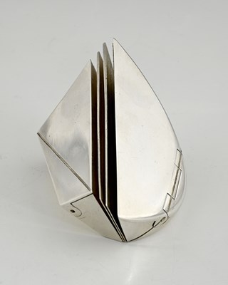 Lot 505 - A Modernist silver desk compendium, of...