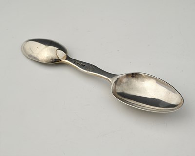Lot 192 - A Victorian silver medicine spoon, with...