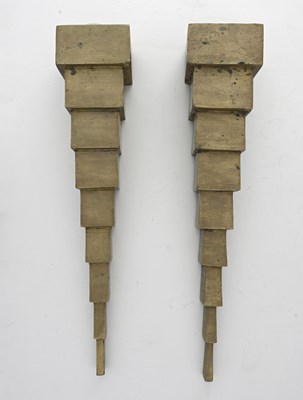 Lot 209 - A pair of Art Deco style gilt bronze wall...