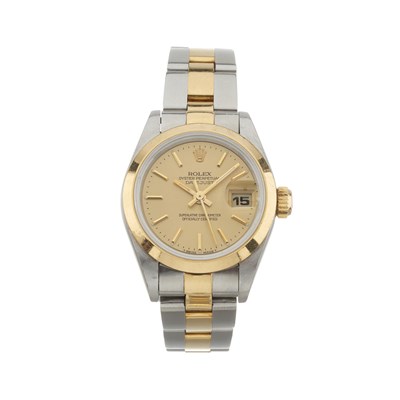 Lot 267 - Rolex, a bi-metal Lady Datejust 26 bracelet watch