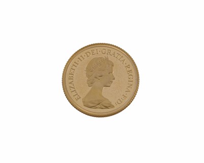 Lot 68 - Elizabeth II, a gold proof full sovereign coin, dated 1980