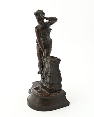 Lot 225 - A French Art Nouveau bronze sculpture, circa...
