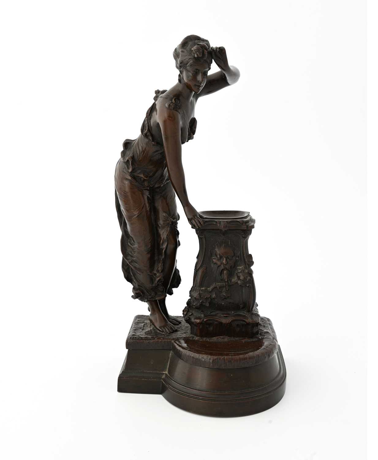Lot 225 - A French Art Nouveau bronze sculpture, circa...