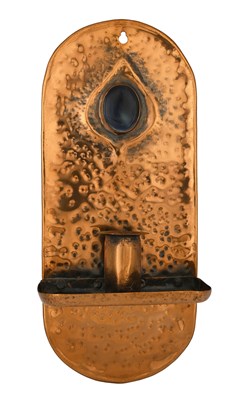 Lot 184 - An Arts and Crafts copper and Ruskin cabochon...