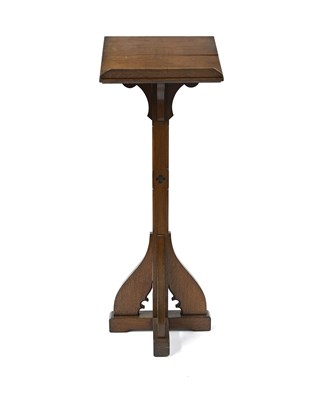 Lot 418 - An oak lectern, late 19th century, of Gothic...