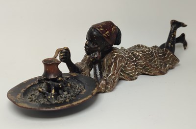 Lot 219 - Franz Bergmann, an Austrian cold painted...
