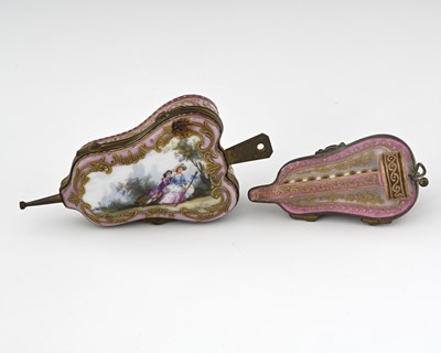 Lot 557 - Two novelty continental porcelain trinket...