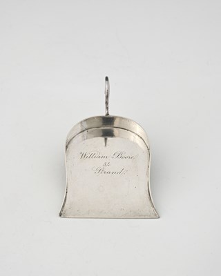 Lot 254 - A Victorian silver diamond shovel, engraved...