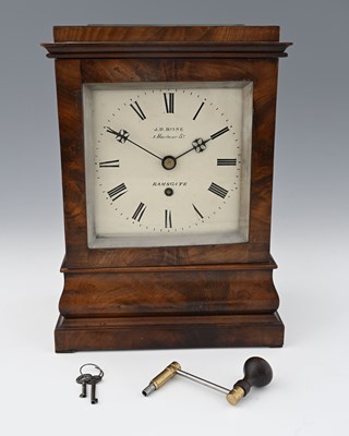 Lot 449 - J. H. Rose table/bracket clock