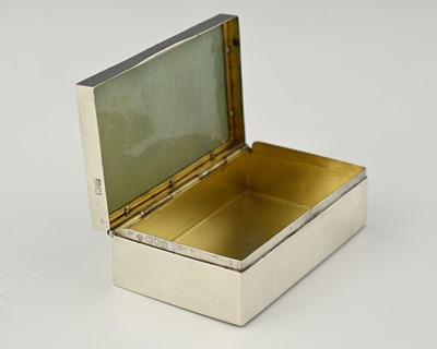 Lot 93 - An Arts and Crafts silver and enamelled box,...