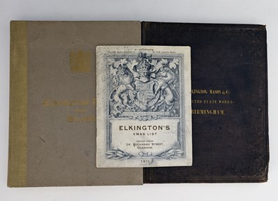 Lot 679 - Elkington, three trade catalogues, "Elkington...