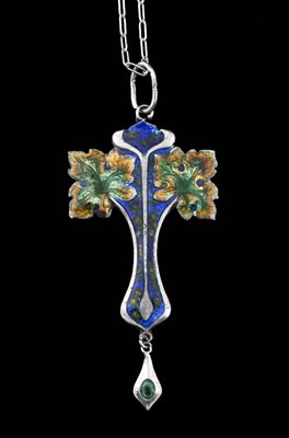 Lot 32 - James Fenton, an Arts and Crafts silver and...