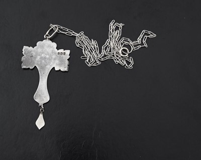Lot 32 - James Fenton, an Arts and Crafts silver and...