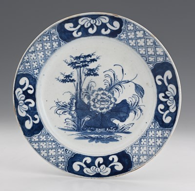 Lot 663 - An 18th century Bow porcelain blue and white...