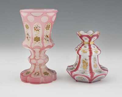 Lot 466 - Two 19th century Bohemian cased Barfatan...