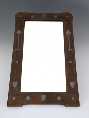 Lot 420 - An Arts & Crafts wall mirror, circa 1905, the...