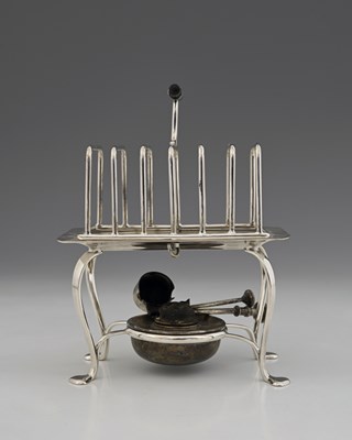 Lot 763 - Hukin and Heath, a toast rack and warmer, with...