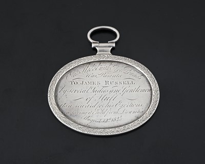Lot 706 - A George IV silver medal, London 1824, Rebecca...