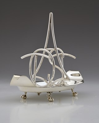 Lot 738 - Hukin and Heath, an electroplated 'TOAST'...