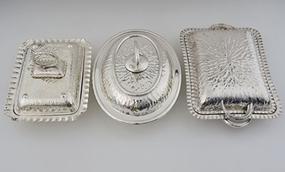 Lot 770 - Hukin and Heath, three entree dishes, each...
