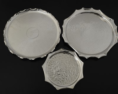 Lot 752 - Hukin and Heath, three electroplated...