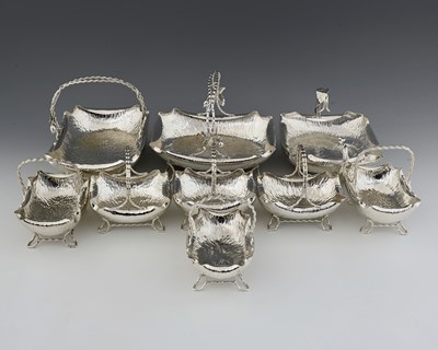 Lot 816 - Hukin and Heath, an electroplated suite of...
