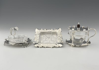 Lot 754 - Hukin and Heath, two electroplated butter...