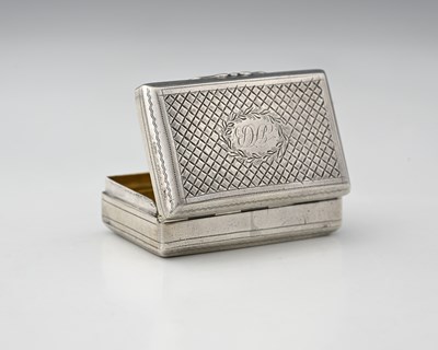 Lot 98 - Cape silver, a nineteenth-century silver snuff...