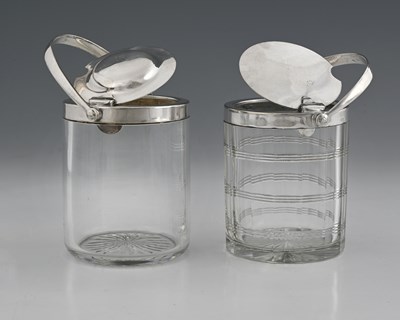 Lot 747 - Hukin and Heath, two silver plate mounted...