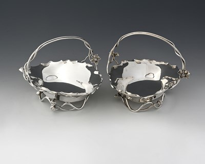 Lot 774 - Hukin and Heath, a pair of electroplated...