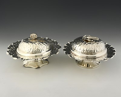 Lot 803 - Hukin and Heath, a pair of covered vegetable...
