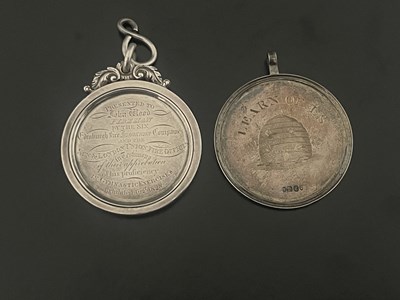 Lot 688 - Two nineteenth-century silver prize medals,...