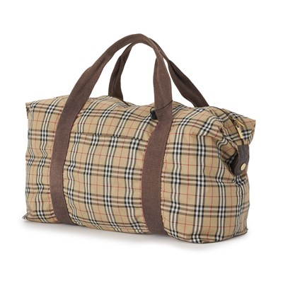 Lot 207 - Burberry, a lightweight Nova Check holdall.