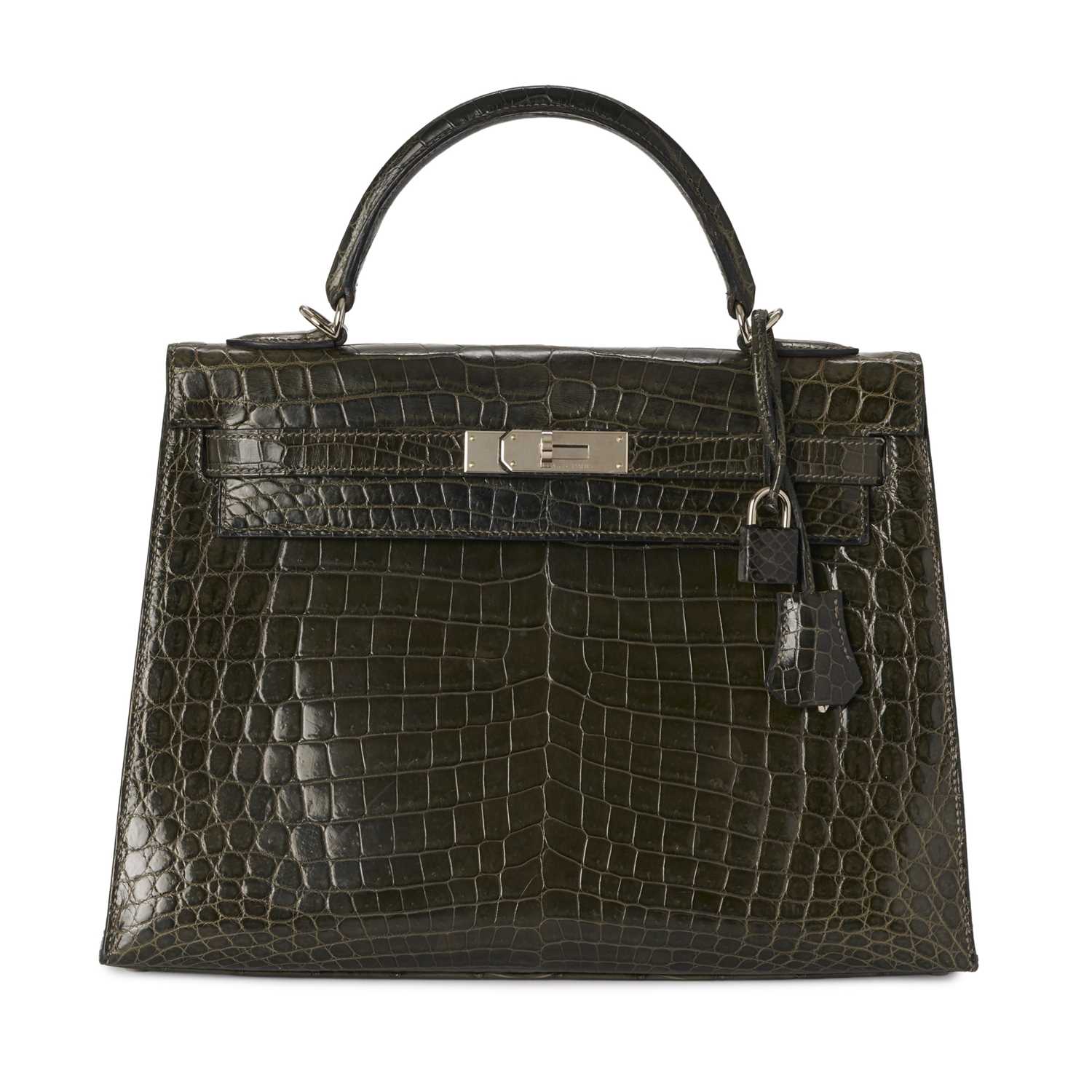 Lot 257 - Hermes, a 2007 crocodile Kelly Sellier 32 handbag.