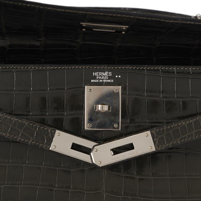 Lot 257 - Hermes, a 2007 crocodile Kelly Sellier 32 handbag.